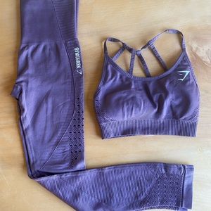 gymshark energy seamless leggings and bra